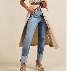 EUC Banana Republic Factory Slouch Jean Medium Wash Size 27